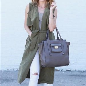 Green Duster/Long Vest